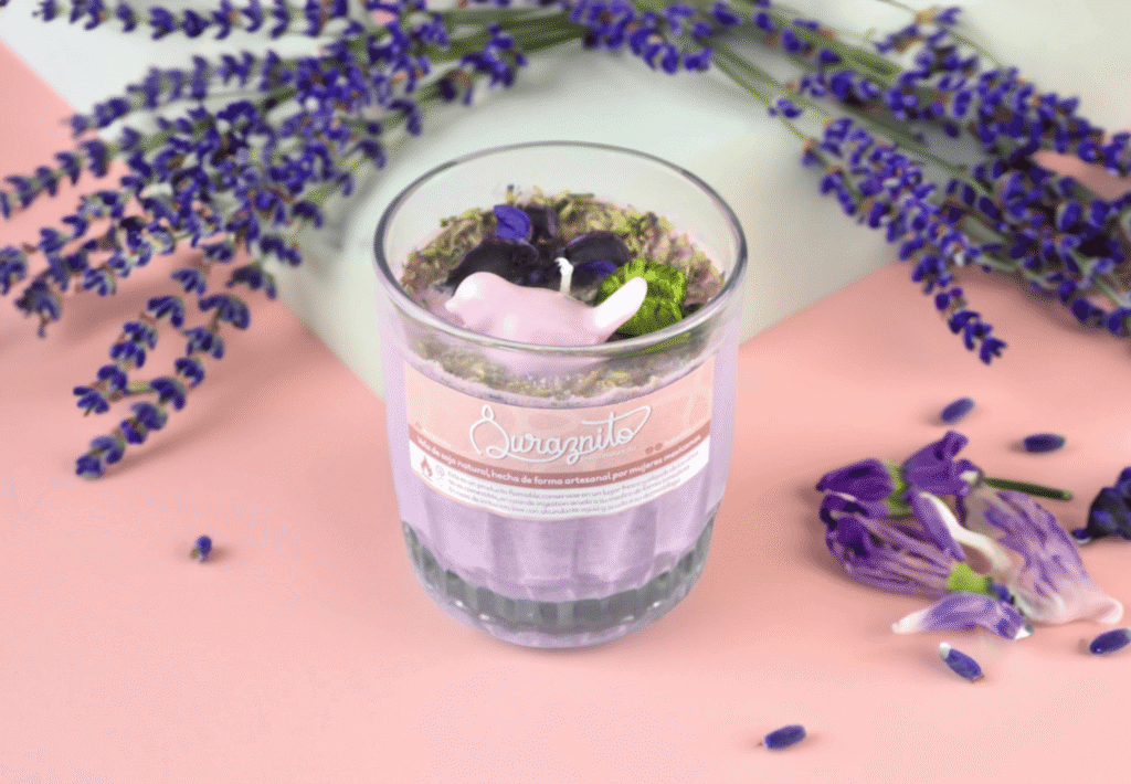 vela de lavanda
